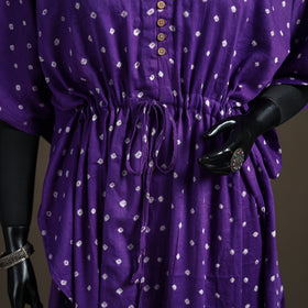 Bandhani Tie-Dye Cotton Kaftan (Medium) 105