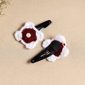 Butterfly Hair Clips for Women – Crochet Set