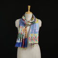 Bengal Kantha Handwork Patchwork Reversible Silk Stole 71