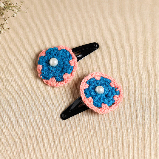 Handcrafted Crochet Tik-Tak Hair Clip (set of 2) 13