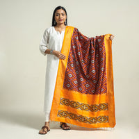 ikat silk dupatta