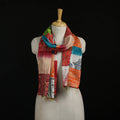 Bengal Kantha Handwork Patchwork Reversible Silk Stole 74