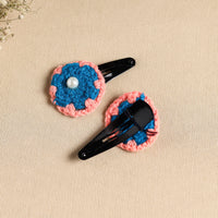 Handcrafted Crochet Tik-Tak Hair Clip (set of 2) 13