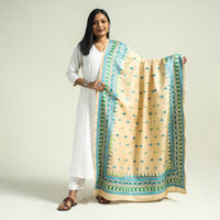 kantha embroidery silk dupatta