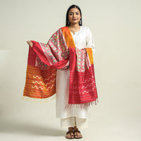 ikat silk dupatta