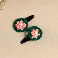 Handcrafted Crochet Tik-Tak Hair Clip (set of 2) 16