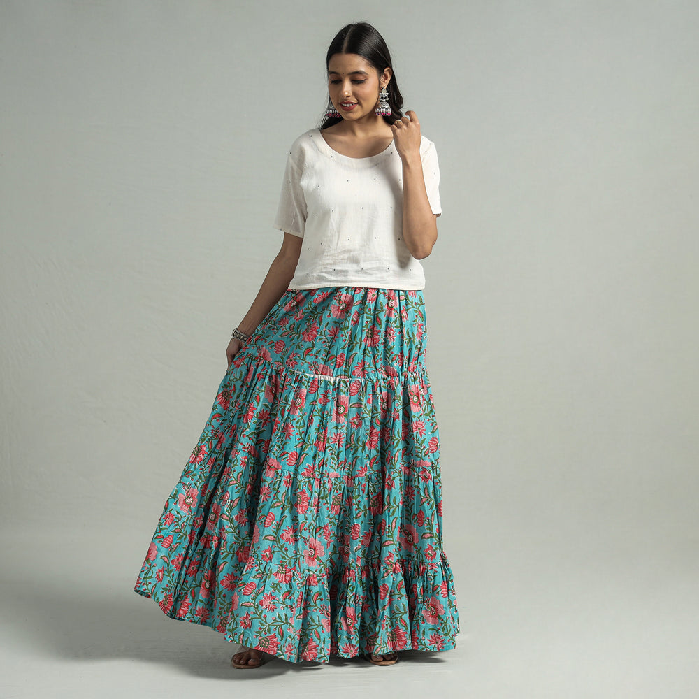 sanganeri long skirt 