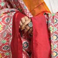 ikat silk dupatta