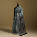Bagh Hand Block Print Natural Dyed Kota Doria Cotton Saree 36