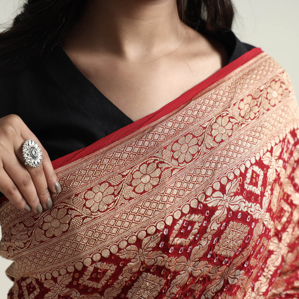 bandhani saree