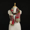 Bengal Kantha Handwork Patchwork Reversible Silk Stole 86