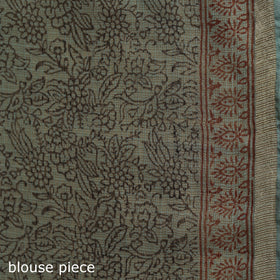 Bagh Hand Block Print Natural Dyed Kota Doria Cotton Saree 36