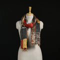 Bengal Kantha Handwork Patchwork Reversible Silk Stole 87