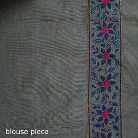 Bengal Kantha Hand Embroidery Silk Cotton Chapa Work Saree 40