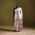 Sanganeri Hand Block Print Pure Mul Cotton Ready To Wear Saree  17