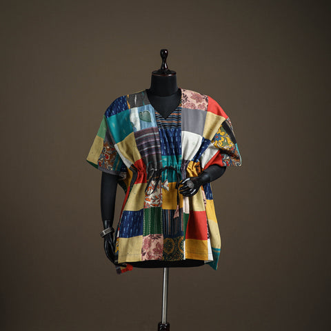 Patchwork Cotton Short Kaftan 114
