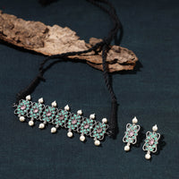 oxidised necklace set