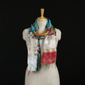 Bengal Kantha Handwork Patchwork Reversible Silk Stole 98