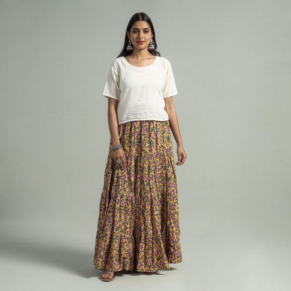 sanganeri long skirt 