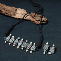 oxidised necklace set