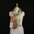 Bengal Kantha Handwork Patchwork Reversible Silk Stole 100