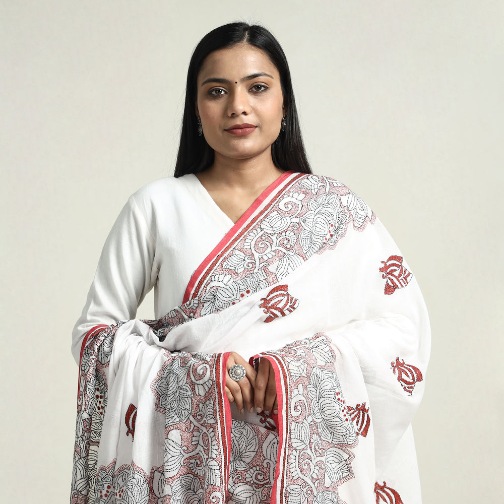 kantha embroidery dupatta