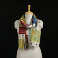 Bengal Kantha Handwork Patchwork Reversible Silk Stole 102
