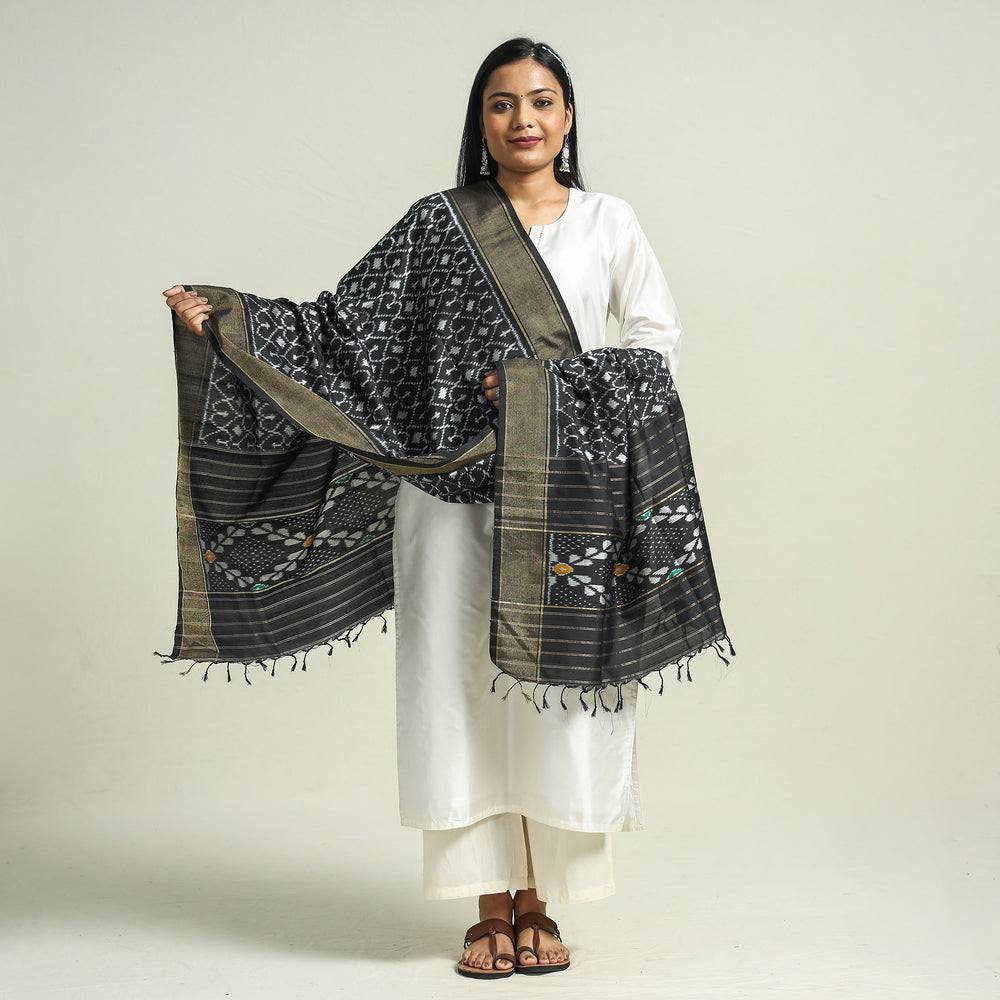 ikat silk dupatta