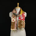 Bengal Kantha Handwork Patchwork Reversible Silk Stole 104