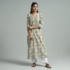 Sanganeri Block Printed Kurta
