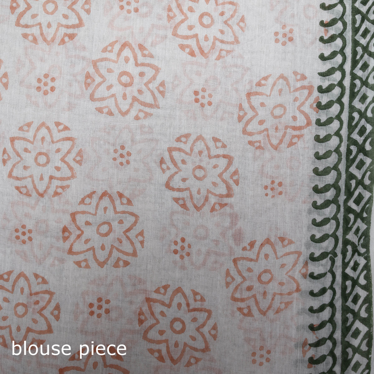 Sanganeri Hand Block Print Pure Mul Cotton Ready To Wear Saree 12