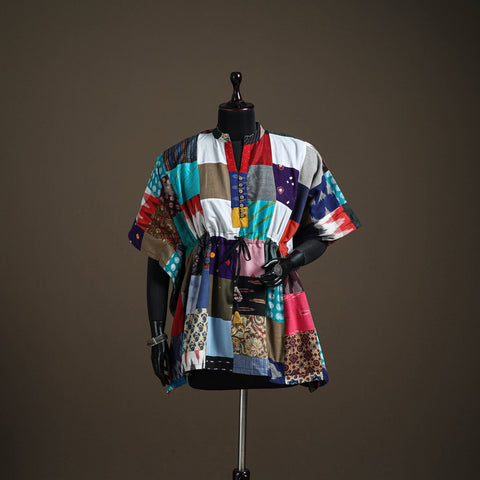 Patchwork Cotton Short Kaftan 117