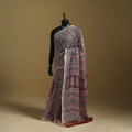 Bagh Hand Block Print Natural Dyed Kota Doria Cotton Saree 41