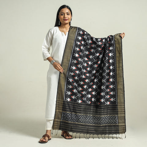 ikat silk dupatta