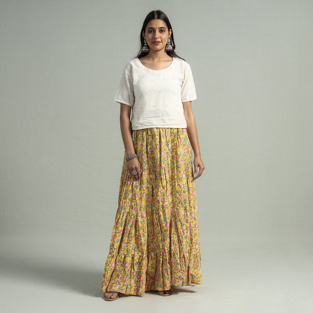 sanganeri long skirt 