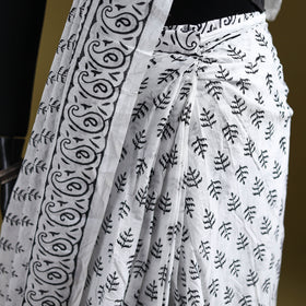 Sanganeri Hand Block Print Pure Mul Cotton Ready To Wear Saree  23