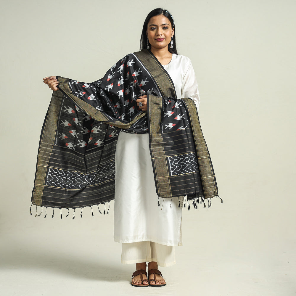 ikat silk dupatta