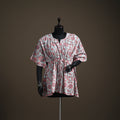 Sanganeri hand block print cotton short kaftan 119
