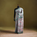 Sanganeri Hand Block Print Pure Mul Cotton Ready To Wear Saree  20
