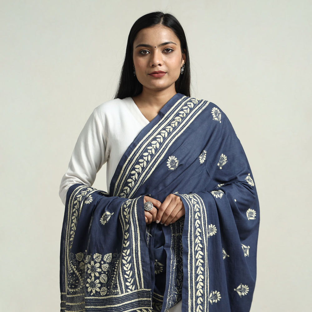 kantha embroidery dupatta