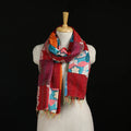 Bengal Kantha Handwork Patchwork Reversible Silk Stole 112