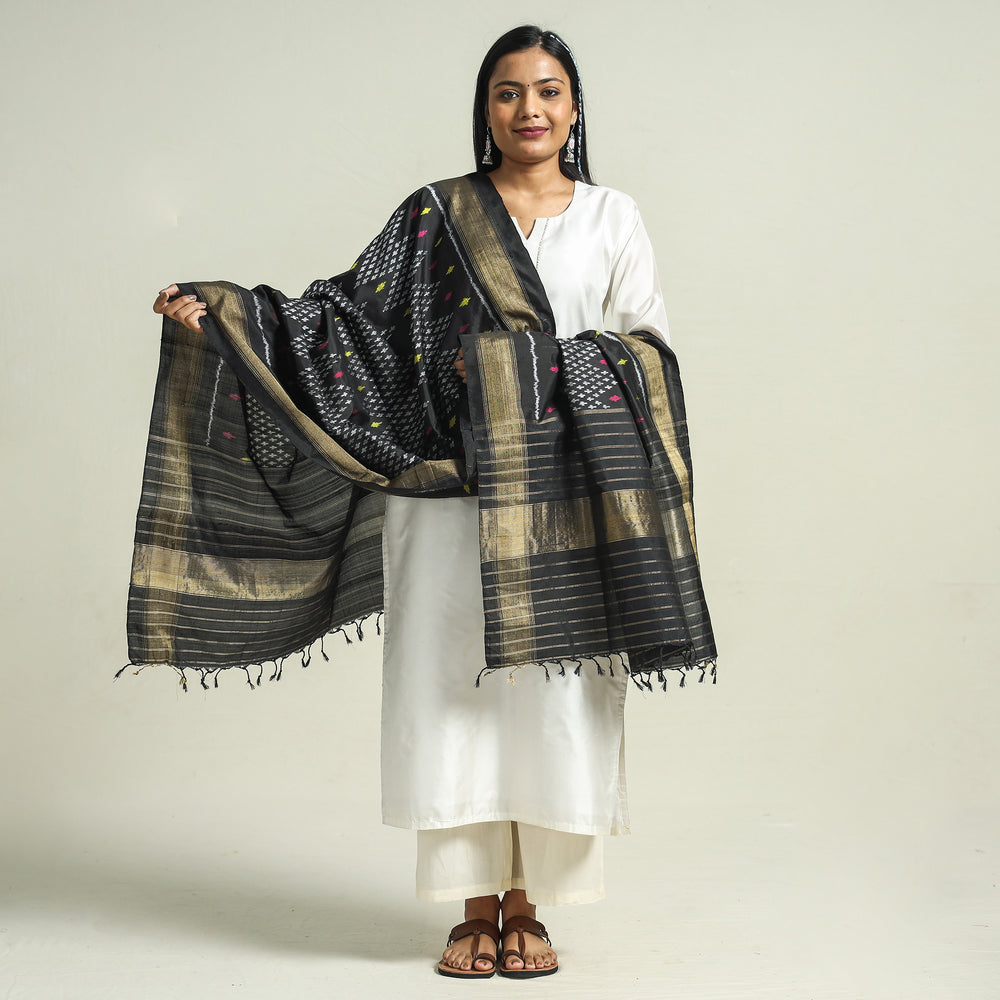 ikat silk dupatta