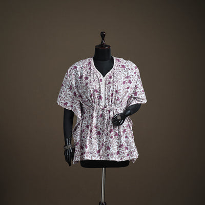 Sanganeri Hand Block Print Cotton Short Kaftan 120