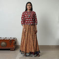 Multicolor - bagh skirt with 24 kali patchwork 03