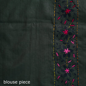 Bengal Kantha Hand Embroidery Silk Cotton Chapa Work Saree 46