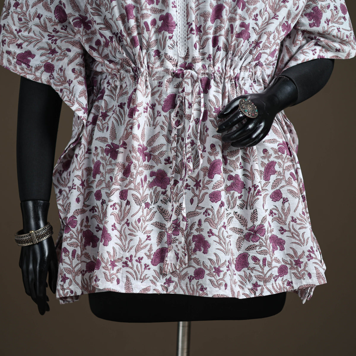 Sanganeri Hand Block Print Cotton Short Kaftan 120