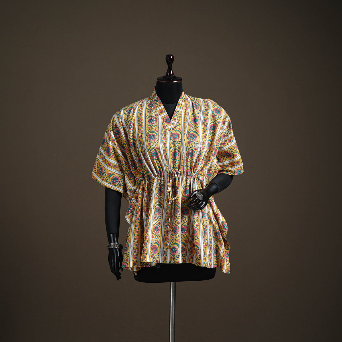 Sanganeri Hand Block Print Cotton Short Kaftan 121