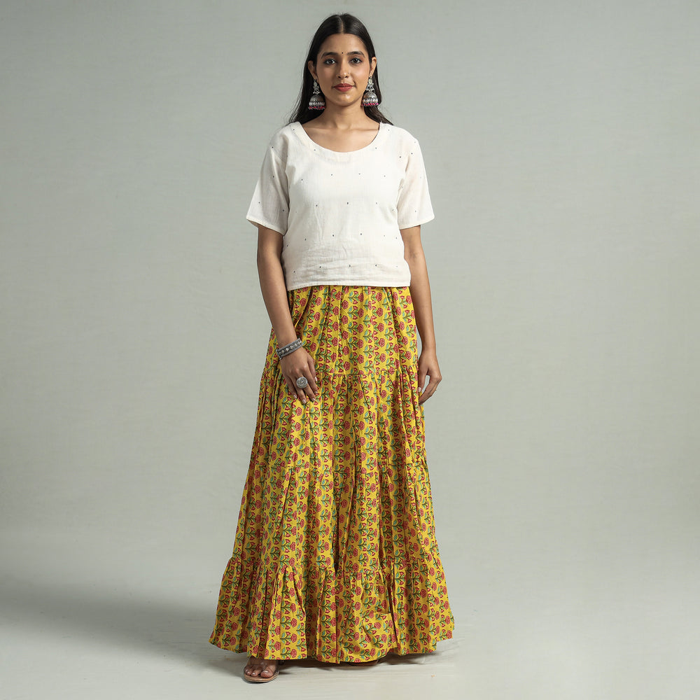 sanganeri long skirt 