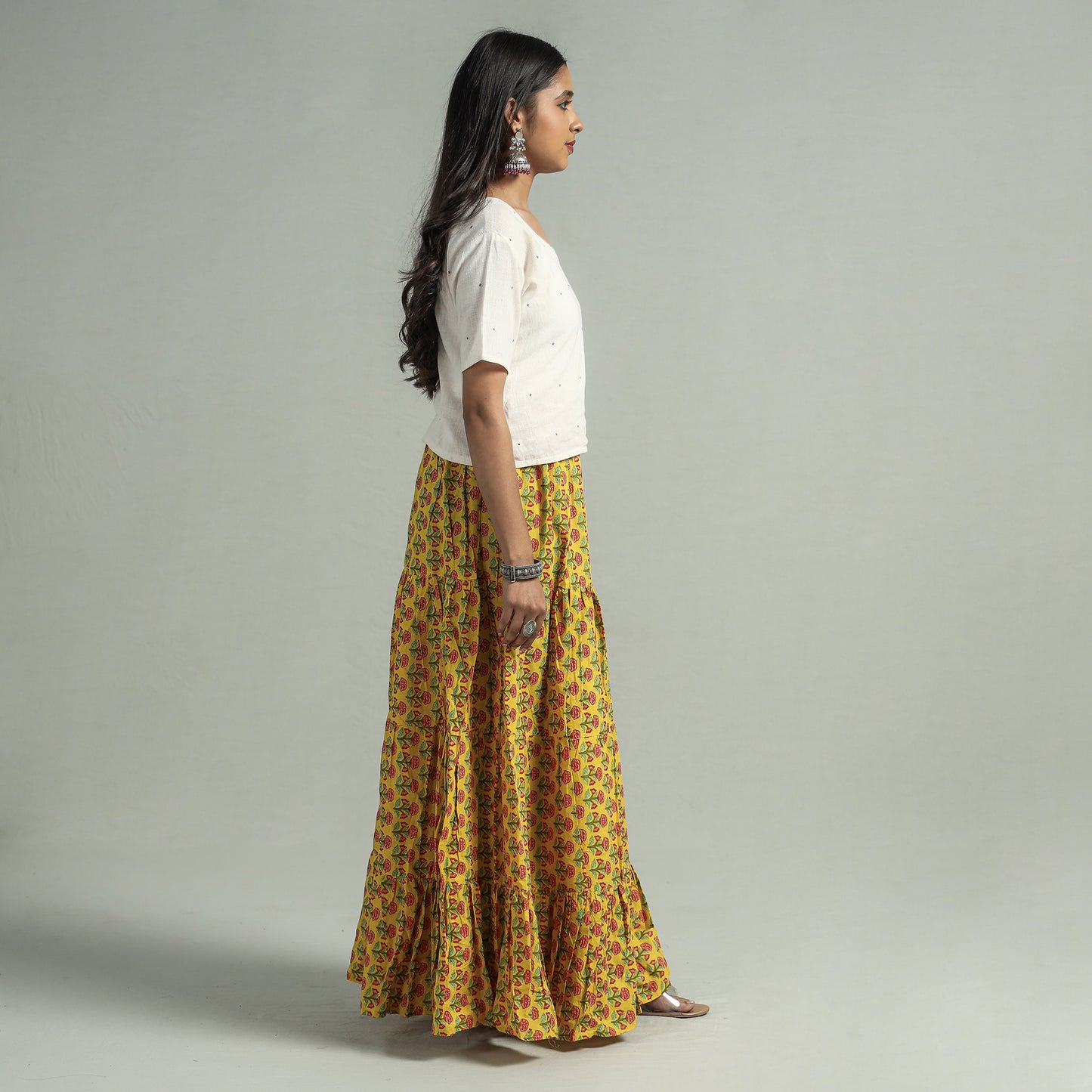 sanganeri long skirt 