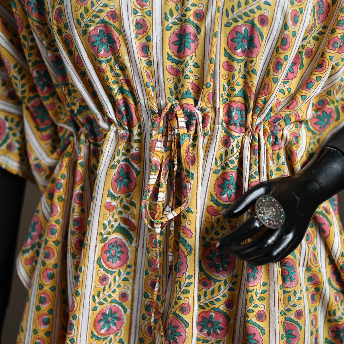 Sanganeri Hand Block Print Cotton Short Kaftan 121